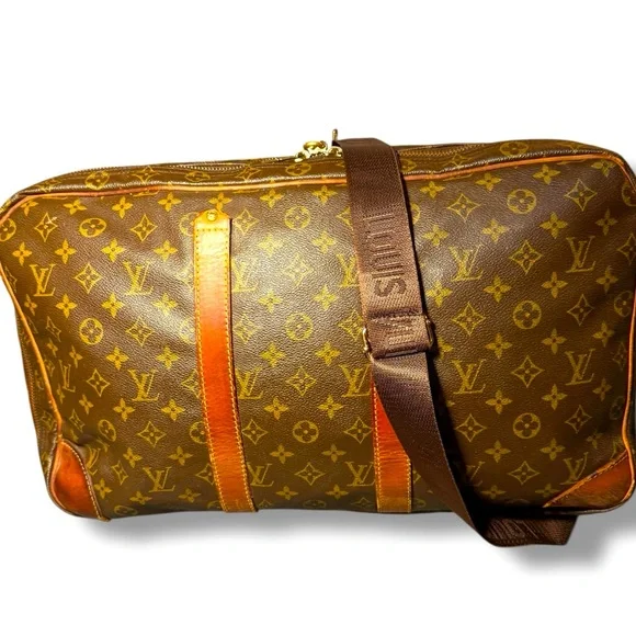 Louis Vuitton Sirius 50 Monogram 3 Compartment Vintage Crossbody Luggage - Picture 3 of 13